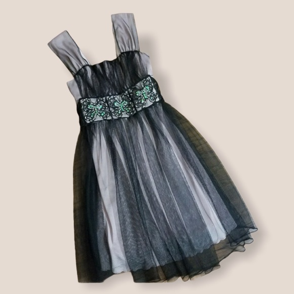 Sequin Hearts Butterfly Tulle Dress Sz 8 - Picture 3 of 15
